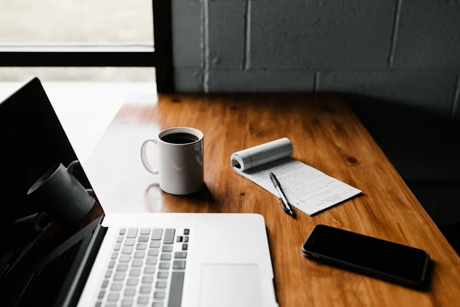 Freelancer working from a home office