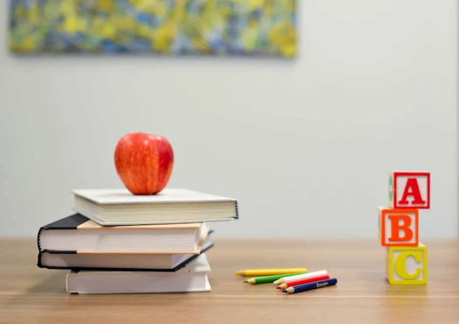 Children learning in a bright classroom