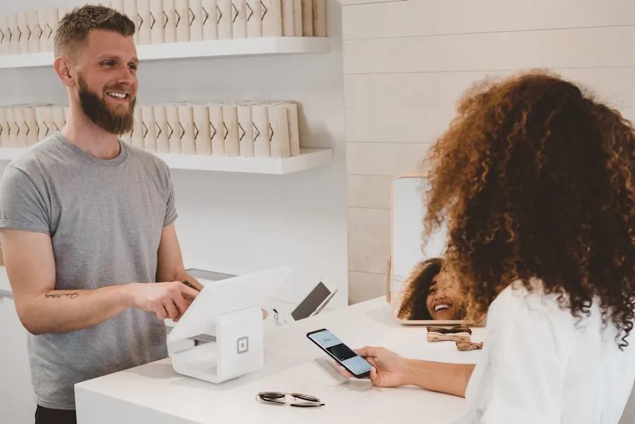 Online store checkout on a laptop